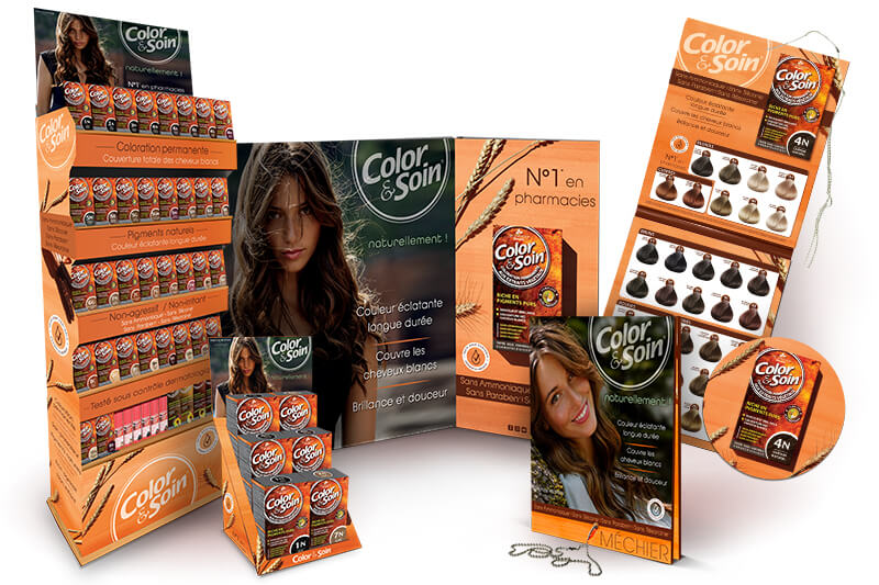 PLV et outils de communication professionnelle Color & Soin
