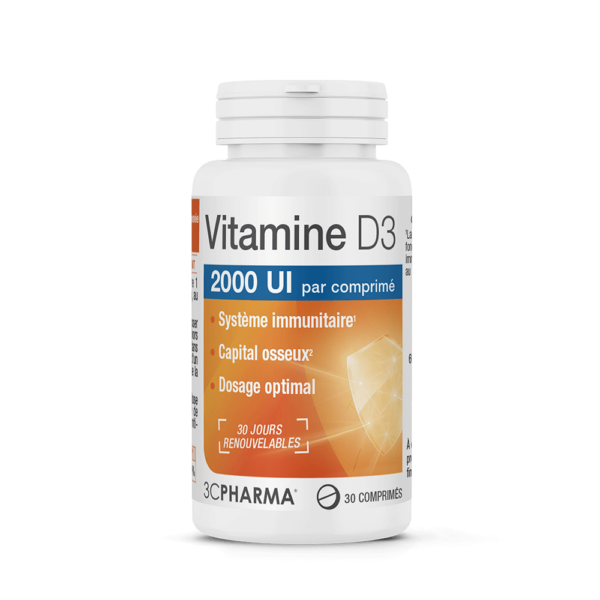 3CPHARMA - VITAMINE D3 COMPRIMES