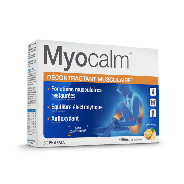 MYOCALM - EQUILIBRE MUSCULAIRE - AMPOULES - 3CPHARMA