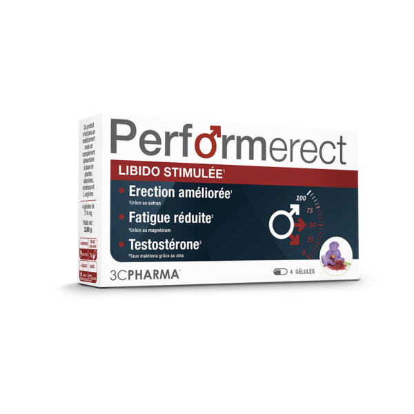 PERFORMERECT - 4 GELULES - 3CPHARMA