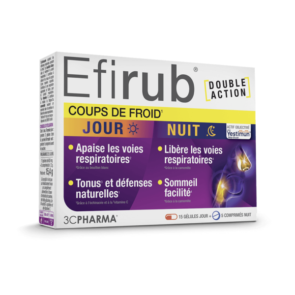 EFIRUB - JOUR NUIT - COUPS DE FROID - 3C PHARMA