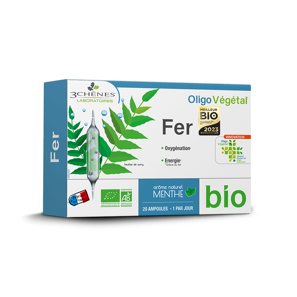 OLIGOVEGETAL BIO - FER - MEILLEUR PRODUIT BIO 2023 - 3CHENES