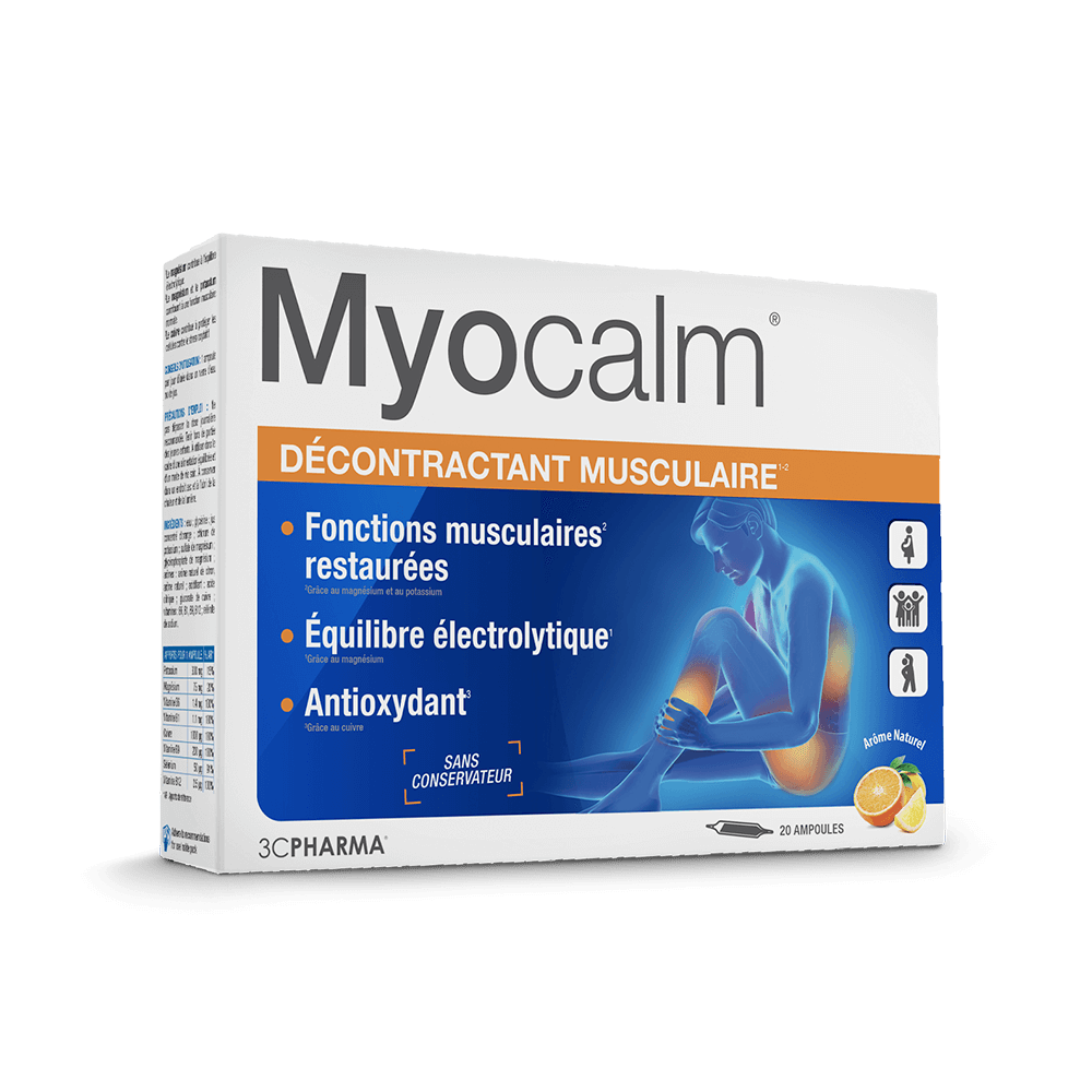 MYOCALM - EQUILIBRE MUSCULAIRE - AMPOULES - 3CPHARMA