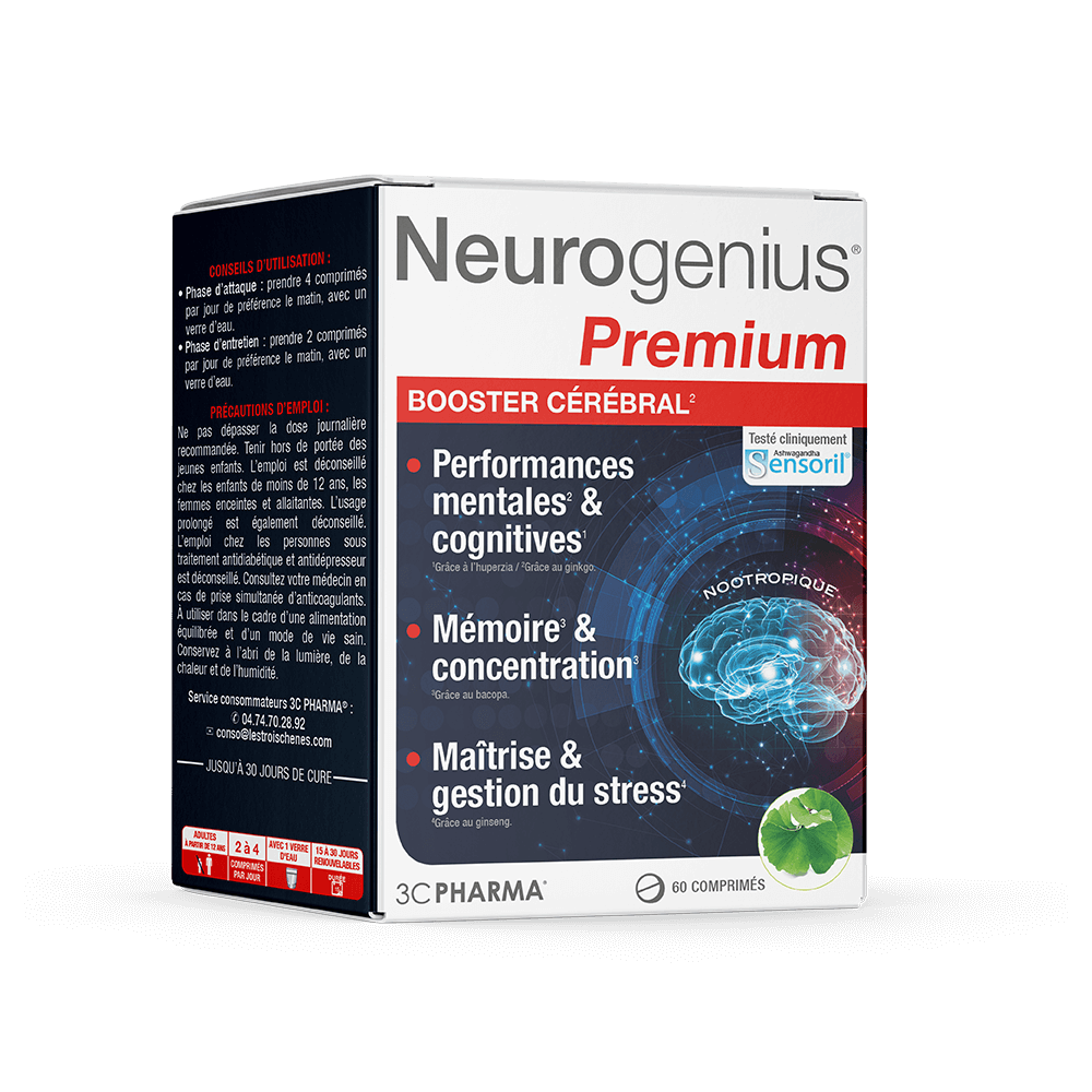 NEUROGENIUS PREMIUM - 60 COMPRIMES - 3CPHARMA