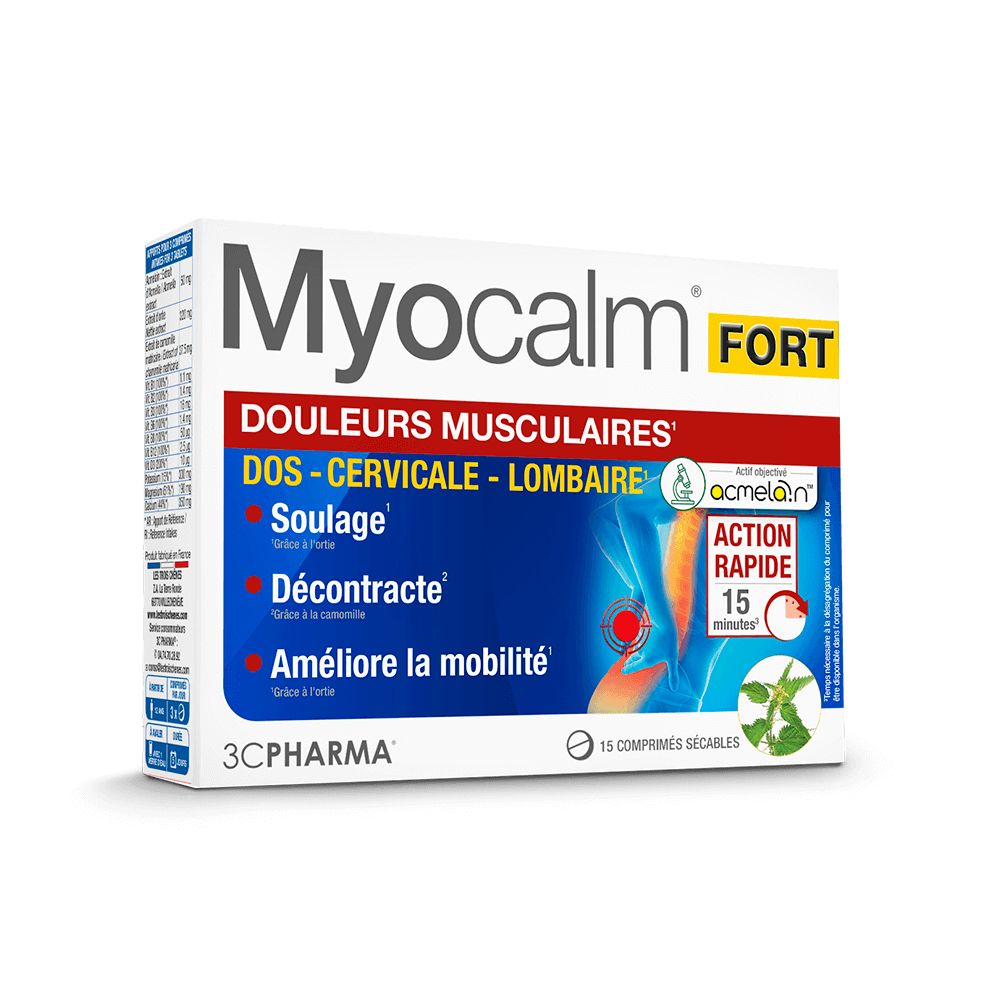 MYOCALM FORT - DOULEURS MUSCULAIRES - 3CPHARMA