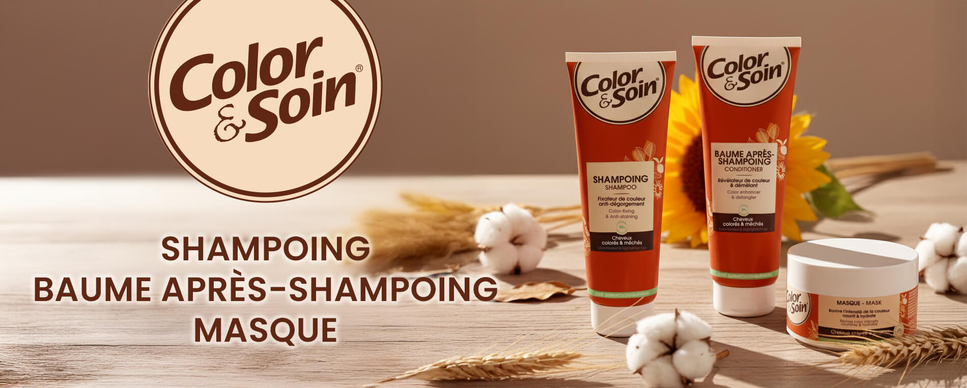 Color&Soin - Gamme de soins pour cheveux colorés et méchés