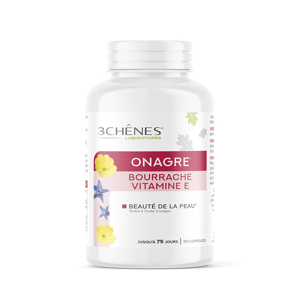 ONAGRE - BOURRACHE - VITAMINE E - 3CHÊNES